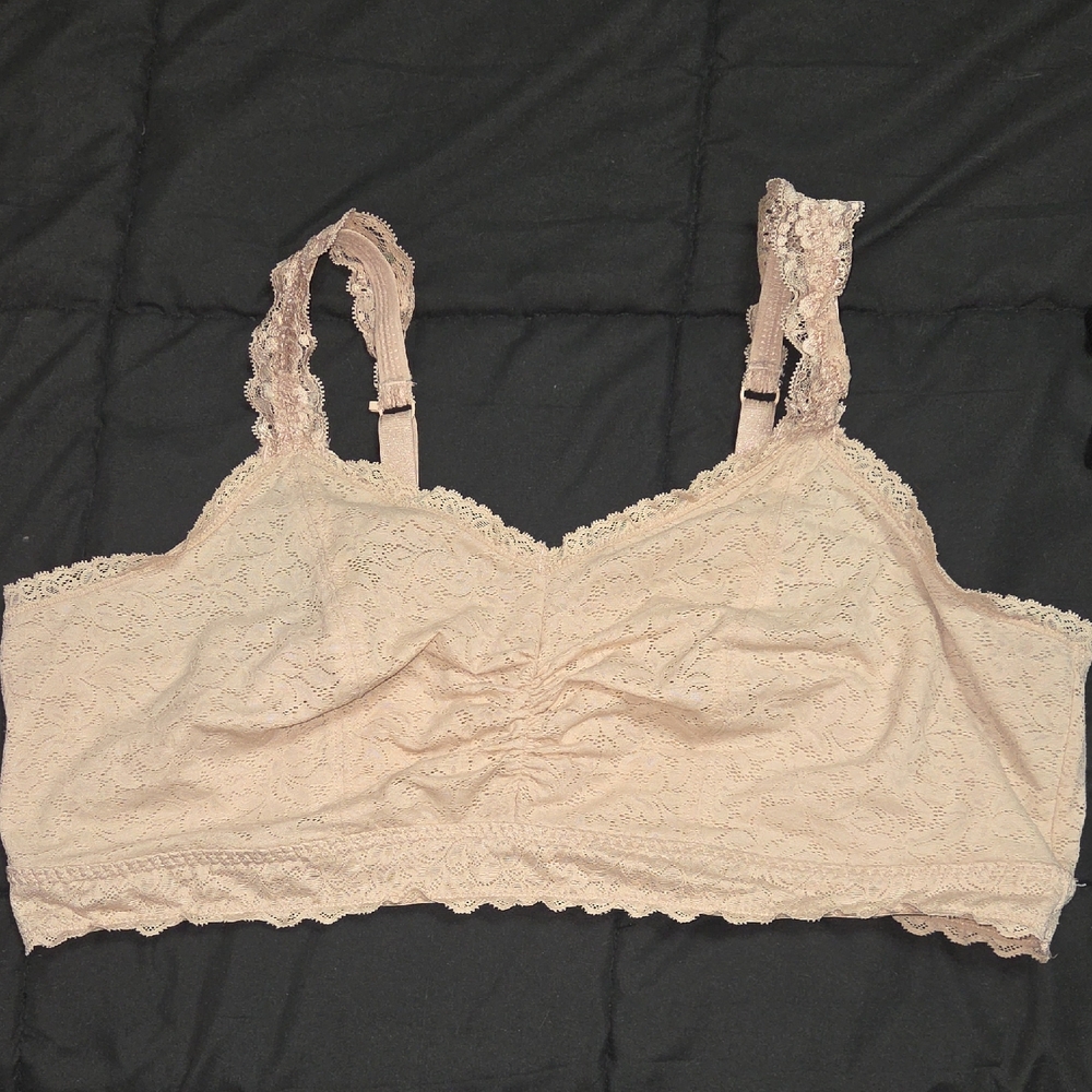 Torrid Lace bralette in Soft Tan